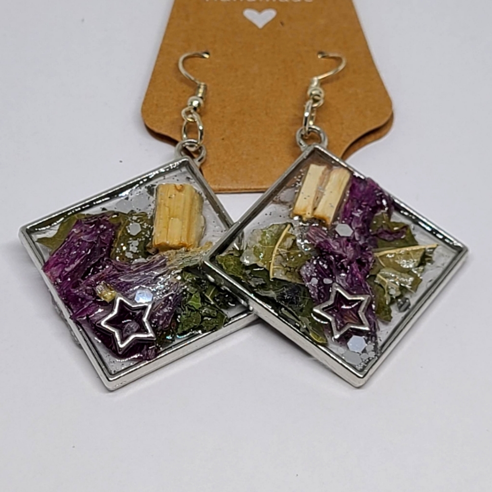 Hibiscus Earrings for Love Protection and Confidence